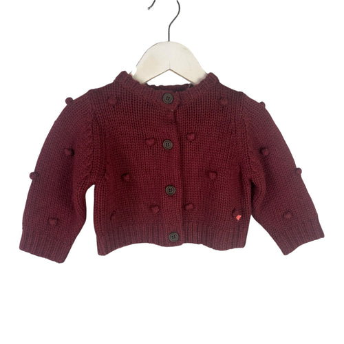 Pink chicken cardigan size 3-6 months new!