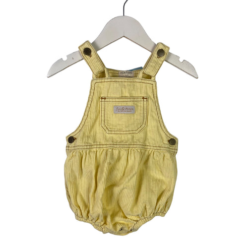 Fin and Vince yellow corduroy a Romper size 6–12 months