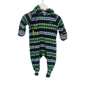 Patagonia fleece suit, size 0-3 months